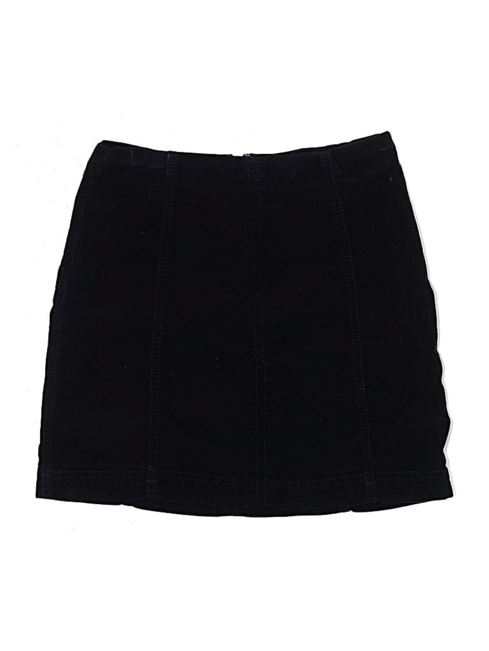 Free People Black Mini Skirt with Panel Stitching